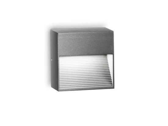 Φωτιστικό Τοίχου Down 122045 8,5x8,5x5cm 1xG9 28W Anthracite Ideal Lux
