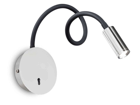 Φωτιστικό Τοίχου Focus-2 203188 8,5x28/55m LED 3W 3000K Chrome Ideal Lux