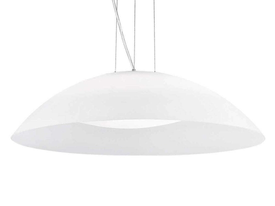 Φωτιστικό Οροφής Lena 035727 64x25/234cm 3xE27 60W White Ideal Lux