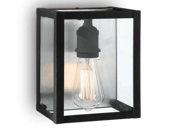 Φωτιστικό Τοίχου-Απλίκα Igor 092836 17x23x13,5cm 1xE27 60W Black Ideal Lux