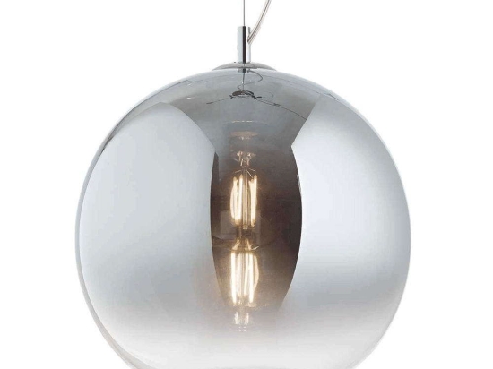Φωτιστικό Οροφής Nemo 149585 20x24/233cm 1xE27 60W Fade Chrome Ideal Lux