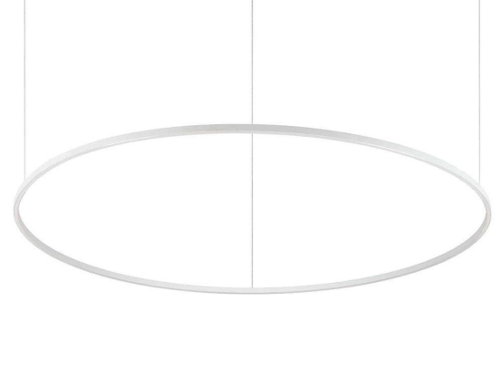 Φωτιστικό Οροφής Oracle Round 265957 150x9/210cm LED 87W 3000K White Ideal Lux