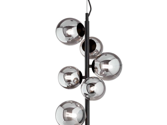 Φωτιστικό Οροφής Perlage 271422 26x252cm 6xG9 15W Black Ideal Lux