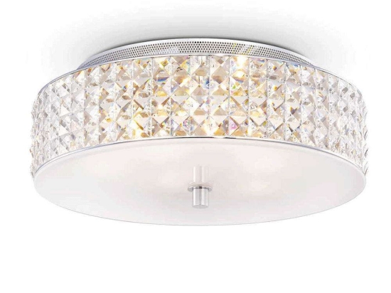 Φωτιστικό Οροφής-Πλαφονιέρα Roma 000657 40x13cm 6xG9 40W White Ideal Lux