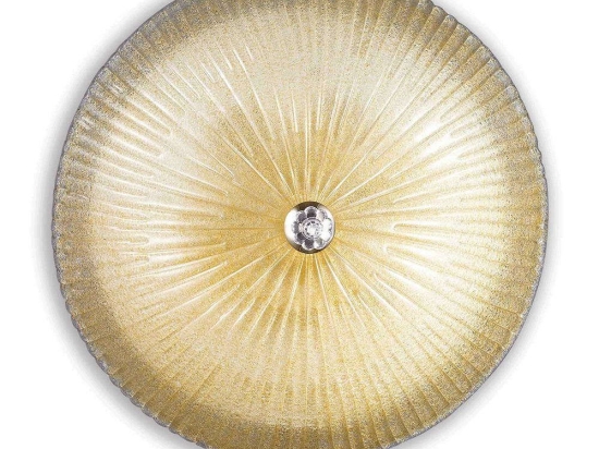 Φωτιστικό Οροφής-Πλαφονιέρα Shell 140193 60x20cm 6xE27 60W Amber Ideal Lux