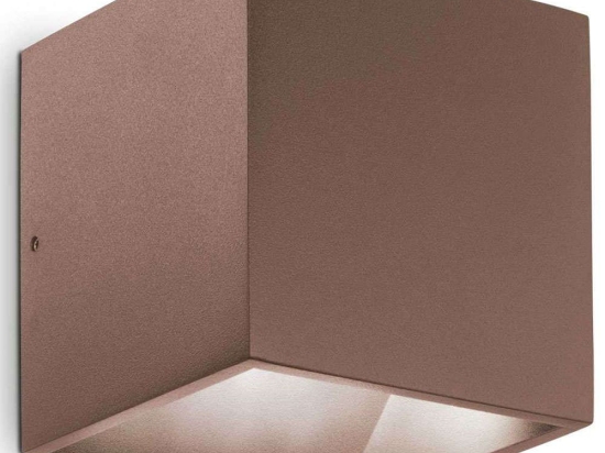 Φωτιστικό Τοίχου - Απλίκα Rubik 326634 10x10x10cm Led 730lm 8,5W 4000K Coffee Ideal Lux