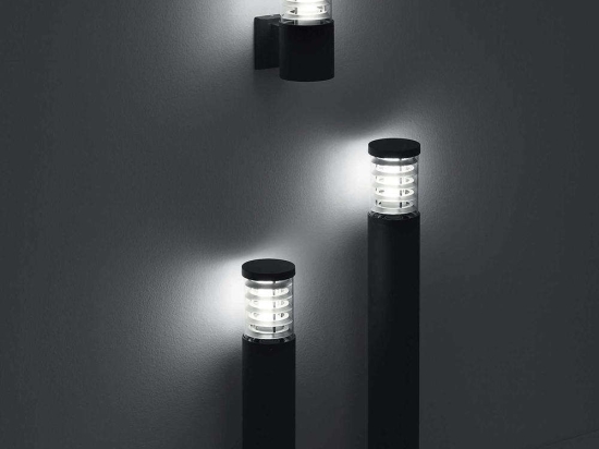 Φωτιστικό Δαπέδου Tronco 026954 15,5x60,5cm 1xE27 60W IP65 Grey Ideal Lux