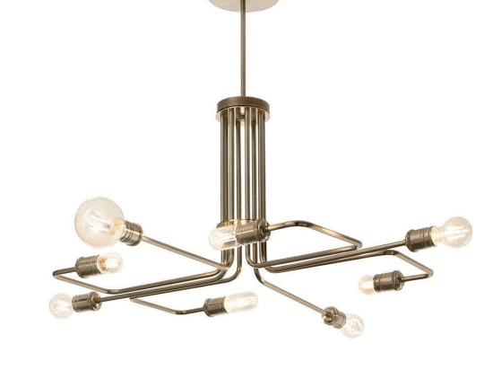 Φωτιστικό Οροφής Triumph 160269 92x66cm 8xE27 60W Gold Ideal Lux