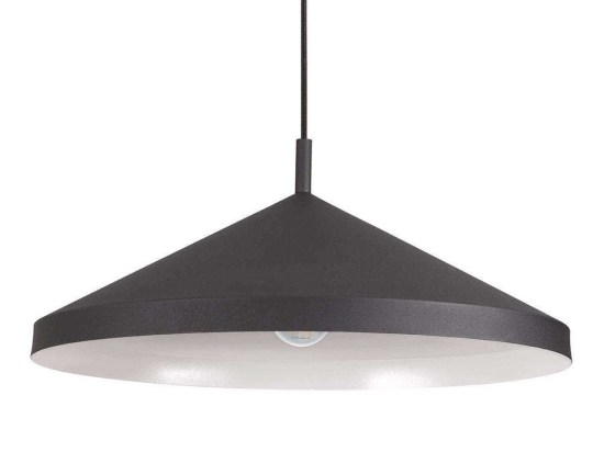 Φωτιστικό Οροφής Yurta 281582 50x21/232cm 1xE27 60W Black Ideal Lux