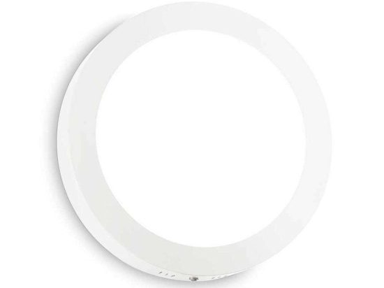 Πλαφονιέρα Universal Round 138602 22,5x4cm 19W 3000K White Ideal Lux
