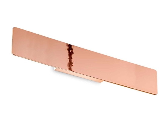 Φωτιστικό Τοίχου - Απλίκα Zig Zag 282176 53x7,5cm LED 23W 3000K 2900Lm Copper Ideal Lux