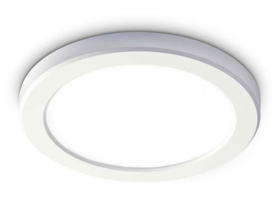 Φωτιστικό Οροφής - Πλαφονιέρα Aura Round 290799 22x1,8cm LED 20W 3000K 1950Lm White Ideal Lux