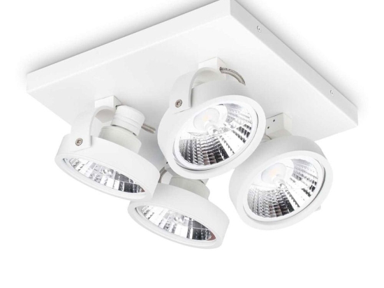 Φωτιστικό Οροφής - Spot Konig 300573 28x16,5cm GU10 max 4x50W White Ideal Lux