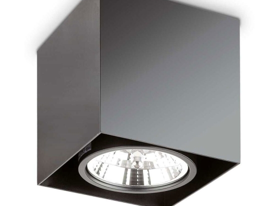 Φωτιστικό Οροφής - Spot Mood Square 243931 15x15cm GU10 max 50W Black Ideal Lux