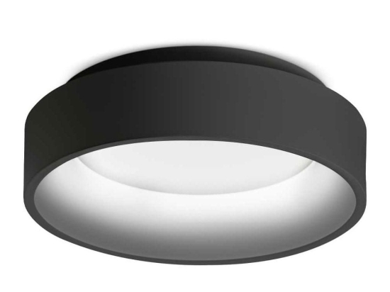 Φωτιστικό Οροφής - Πλαφονιέρα Ziggy 293769 27,7x8,3cm LED 22W 3000K 2300Lm Black Ideal Lux