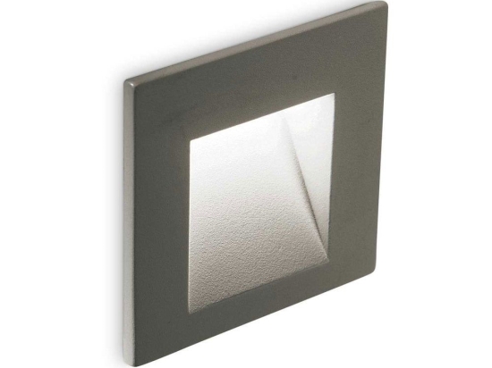Φωτιστικό Τοίχου Χωνευτό Bit 269009 6,5x7cm LED 2W Anthracite Ideal Lux