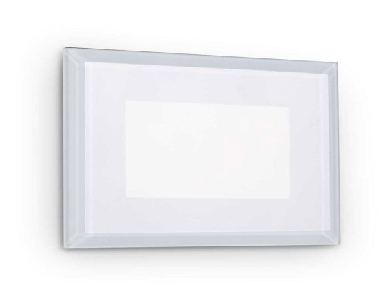 Φωτιστικό Τοίχου Χωνευτό Indio 255781 10,5x8cm LED 5W 3000K 440Lm White Ideal Lux