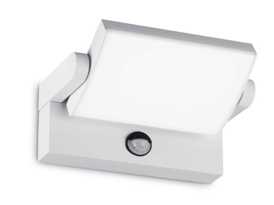 Φωτιστικό Τοίχου Με Αισθητήρα Swipe 287720 21,2x16,5x10cm Led 2000lm 21W 3000K White Ideal Lux