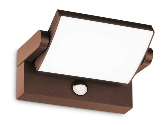 Φωτιστικό Τοίχου Με Αισθητήρα Swipe 307176 21,2x16,5x10cm Led 2000lm 21W 3000K Coffee Ideal Lux
