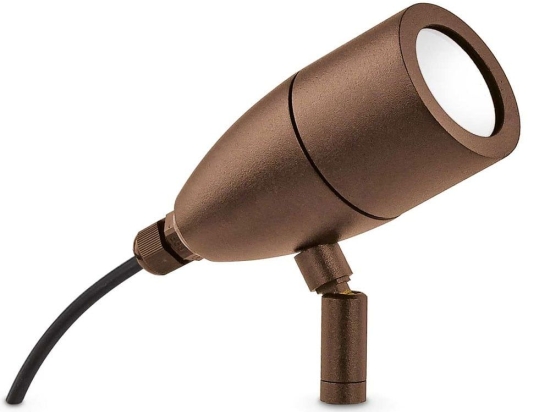 Φωτιστικό Δαπέδου - Προβολέας Inside 247045 6,5x27,5cm G9 max 15W Coffee Ideal Lux
