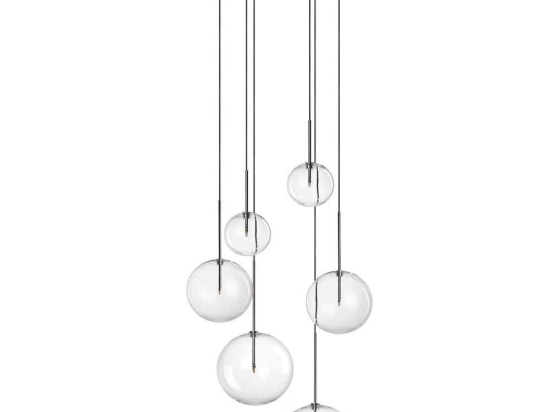 Φωτιστικό Οροφής Equinoxe 317250 Φ65x225cm 6xG4 2W Chrome Ideal Lux