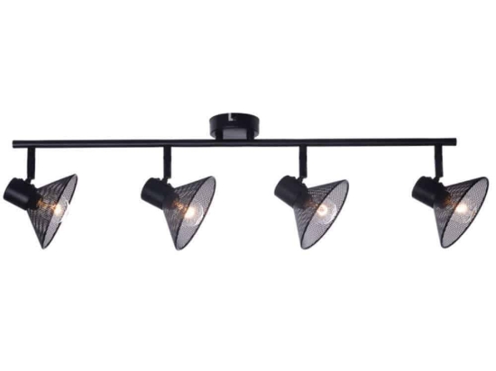 Φωτιστικό Τοίxου - Απλίκα Paloma TNK2834SB 4xΕ14 75x13x19cm Black Aca Μέταλλο