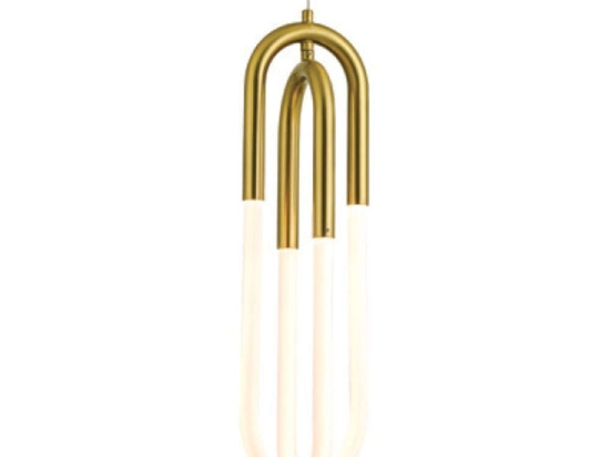 Φωτιστικό Οροφής Venus ZM33LEDP15BR 16W Led 15x15x230cm Brass Aca Μέταλλο