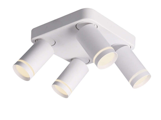 Φωτιστικό Οροφής - Σποτ Divino RA3634CWH 4xGU10 21x21x13,5cm White Aca