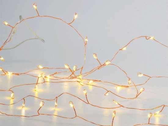Χριστουγεννιάτικα Λαμπάκια Σειρά 300 Led X063001277 3m+3m 6W Με 8 Προγράμματα Bronze Aca