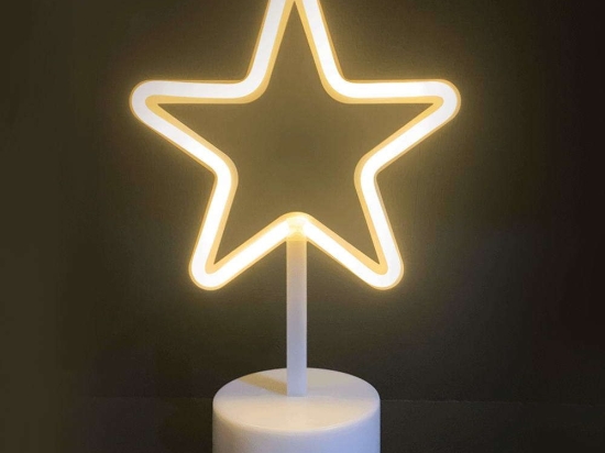 Διακοσμητικό Αστέρι Φωτιζόμενο Led X04001310 19x10x28,5cm 2,4W Με Μπαταρία White Aca