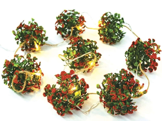 Χριστουγεννιάτικα Λαμπάκια Σειρά Xmas Garland 8 Led X0781125 140+100cm 0,48W Με Μπαταρία Green-Red Aca