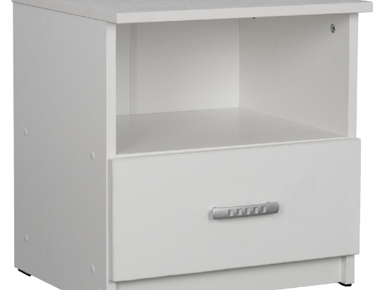 ΚΟΜΟΔΙΝΟ ADLER ΜΕΛΑΜΙΝΗΣ ΛΕΥΚΟ HM2431.03 45x40x48 εκ.