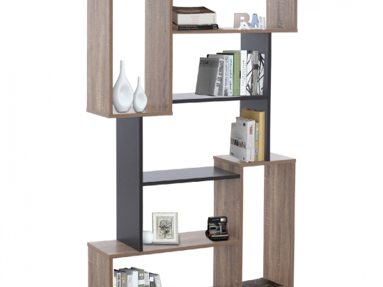 ΒΙΒΛΙΟΘΗΚΗ SHAY HM8768.02 85X22X140 ΓΚΡΙ