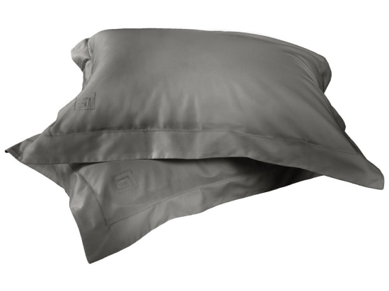 Μαξιλαροθήκες Σετ 2τμχ Silky Anthracite Guy Laroche 52 X 72 52x72cm 100% Βαμβακοσατέν