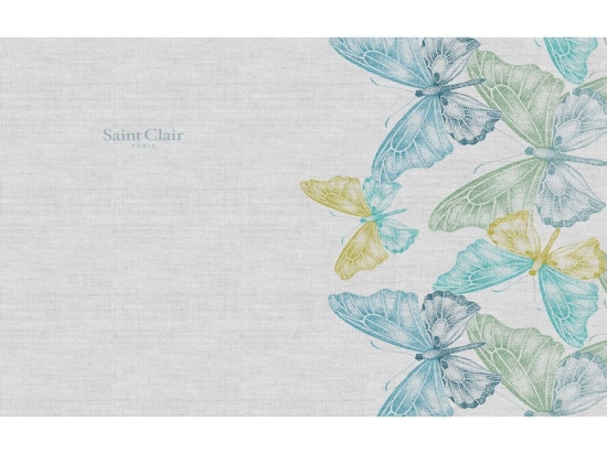 Σουπλά 3038 Aqua Saint Clair Πολυέστερ