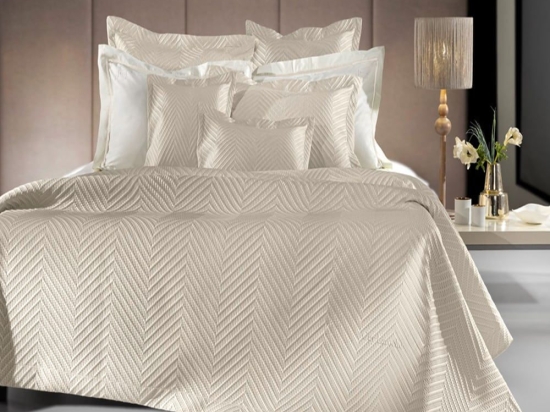 Κουβερλί Seduction (Σετ 3τμχ) Sand Guy Laroche Υπέρδιπλο 240x250cm Microsatin