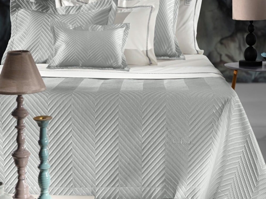 Κουβερλί Seduction (Σετ 3τμχ) Silver Guy Laroche Υπέρδιπλο 240x250cm Microsatin