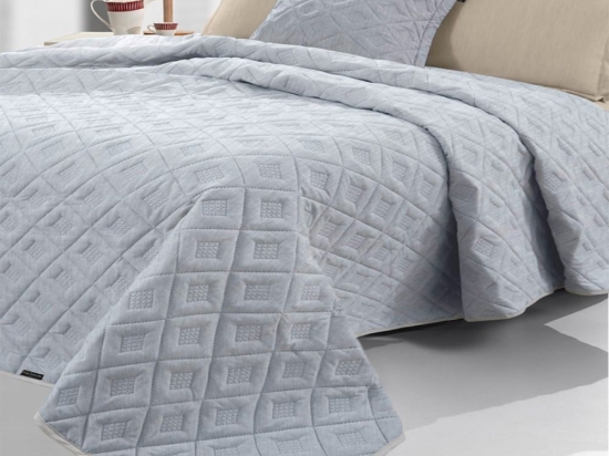 Κουβερλί Voltaire (Σετ 2τμχ) Denim Guy Laroche Μονό 160x220cm Microfiber