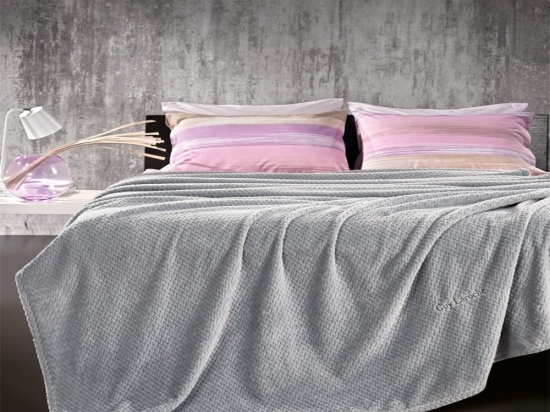 Κουβέρτα Rombus Silver Guy Laroche Υπέρδιπλο 220x240cm Microfiber