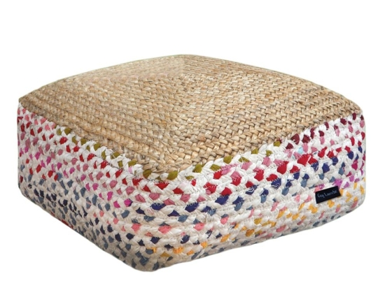 Πουφ - Σκαμπό Boho 50X50X25 Multi Guy Laroche