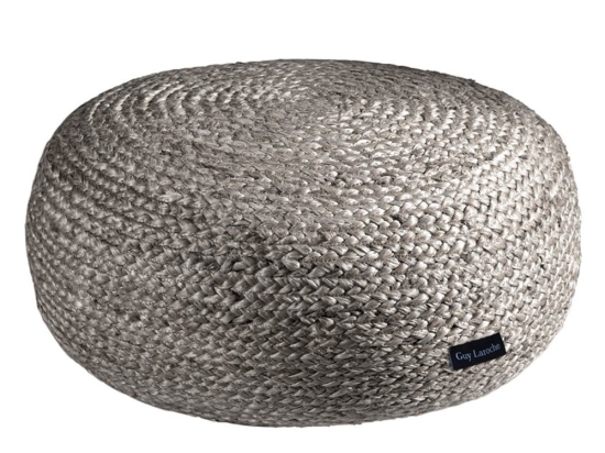 Πουφ - Σκαμπό Ottoman 50X50X25 Grey Guy Laroche