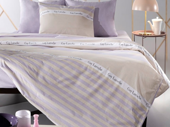 Σεντόνια Amelie (Σετ 3τμχ) Lavender Guy Laroche Μονό 160x265cm 100% Βαμβακερό Περκάλι