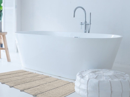 Πατάκι Μπάνιου Calypso Natural Guy Laroche 55Χ85 55x85cm 100% Βαμβάκι