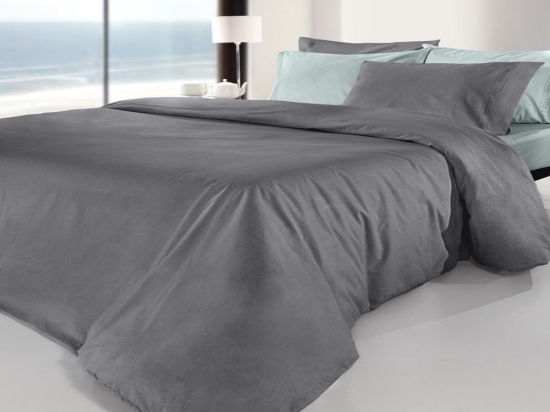 Σεντόνι Color Plus Με Λάστιχο Anthracite Guy Laroche Υπέρδιπλo 160x232cm 100% Βαμβακερό Περκάλι