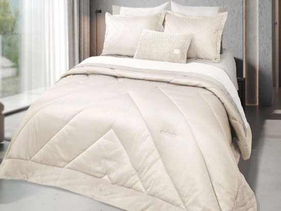 Πάπλωμα Beauty (Σετ 3τμχ) Sand Guy Laroche Υπέρδιπλο 250x240cm Microsatin