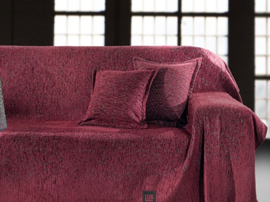 Ριχτάρι Matis Burgundy Guy Laroche Πολυθρόνα 180x150cm Ακρυλικό,Βαμβάκι, Polyester
