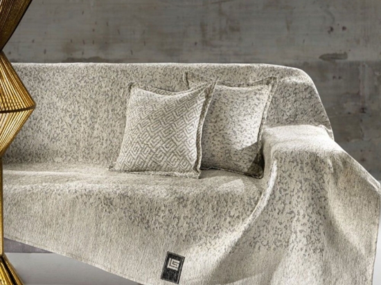 Ριχτάρι Matis Sand Guy Laroche Τριθέσιο 180x300cm Ακρυλικό,Βαμβάκι, Polyester