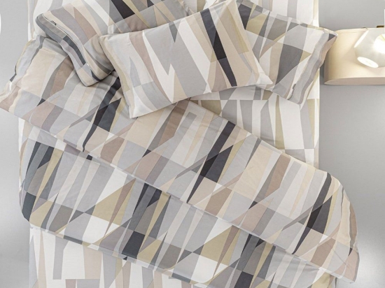 Σεντόνια Nolan Με Λάστιχο (Σετ 3τμχ) Stone Guy Laroche Single 100x232cm 100% Βαμβακερό Περκάλι