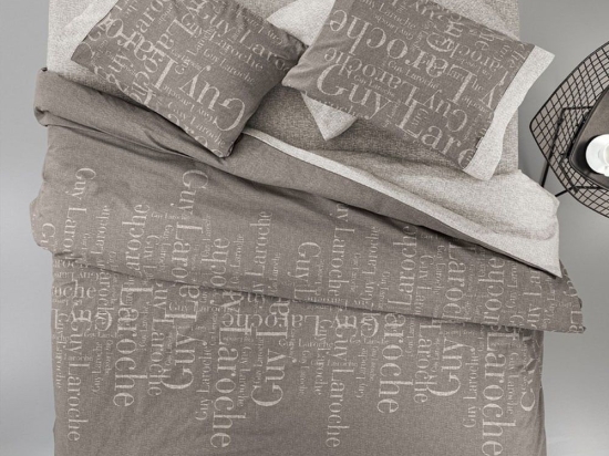 Σεντόνια Paris (Σετ 3τμχ) Choco Guy Laroche Μονό 165x265cm 100% Βαμβακερό Περκάλι