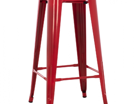 ΣΚΑΜΠΟ BAR ΜΕΤΑΛΛΙΚΟ MELITA ΣΕ ΚΟΚΚΙΝΟ HM8642.04 43x43x78Y εκ.